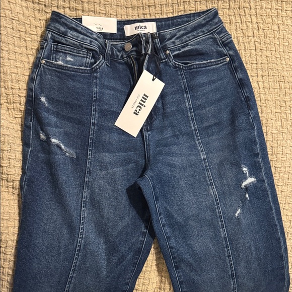 Mica High Rise Distressed Blue Jeans - Picture 8 of 13